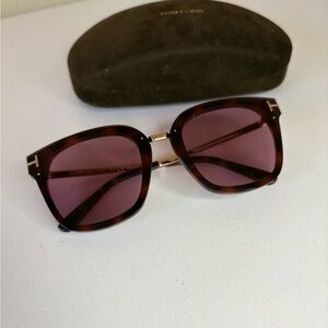 Tom Ford Women's Tortoise and Gold Sunglasses